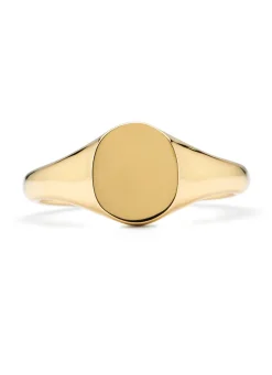 Diamond Point Geelgouden Ringen|Zegelringen<Geelgouden zegelring Timeless Treasures