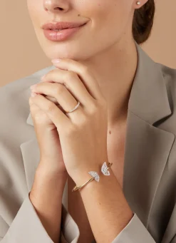 Diamond Point Diamanten Armbanden|Bangle Armbanden<Gouden armband, 0.47 ct diamant, Butterfly Kisses