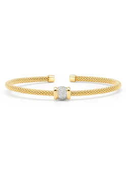 Diamond Point Diamanten Armbanden|Bangle Armbanden<Gouden armband, 0.23 ct diamant, Caviar