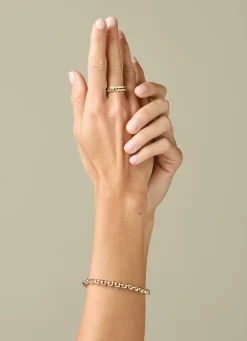 Diamond Point Schakelarmbanden<Gouden armband Timeless Treasures 19 cm