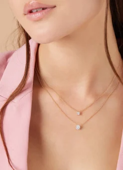 Diamond Point Diamanten Colliers|Fijne Colliers<Gouden collier, 0.09 ct diamant, Enchanted