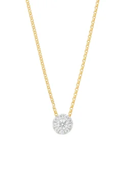 Diamond Point Diamanten Colliers<Gouden collier, 0.21 ct diamant, Hearts & Arrows