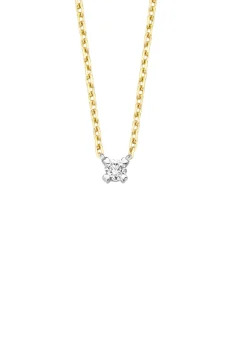 Diamond Point Diamanten Colliers|Fijne Colliers<Gouden collier, 0.05 ct diamant, Starlight