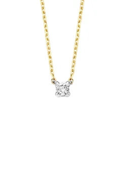 Diamond Point Diamanten Colliers|Fijne Colliers<Gouden collier, 0.10 ct diamant, Starlight