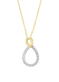 Diamond Point Losse Hangers<Gouden hanger, 0.06 ct diamant, Ensemble