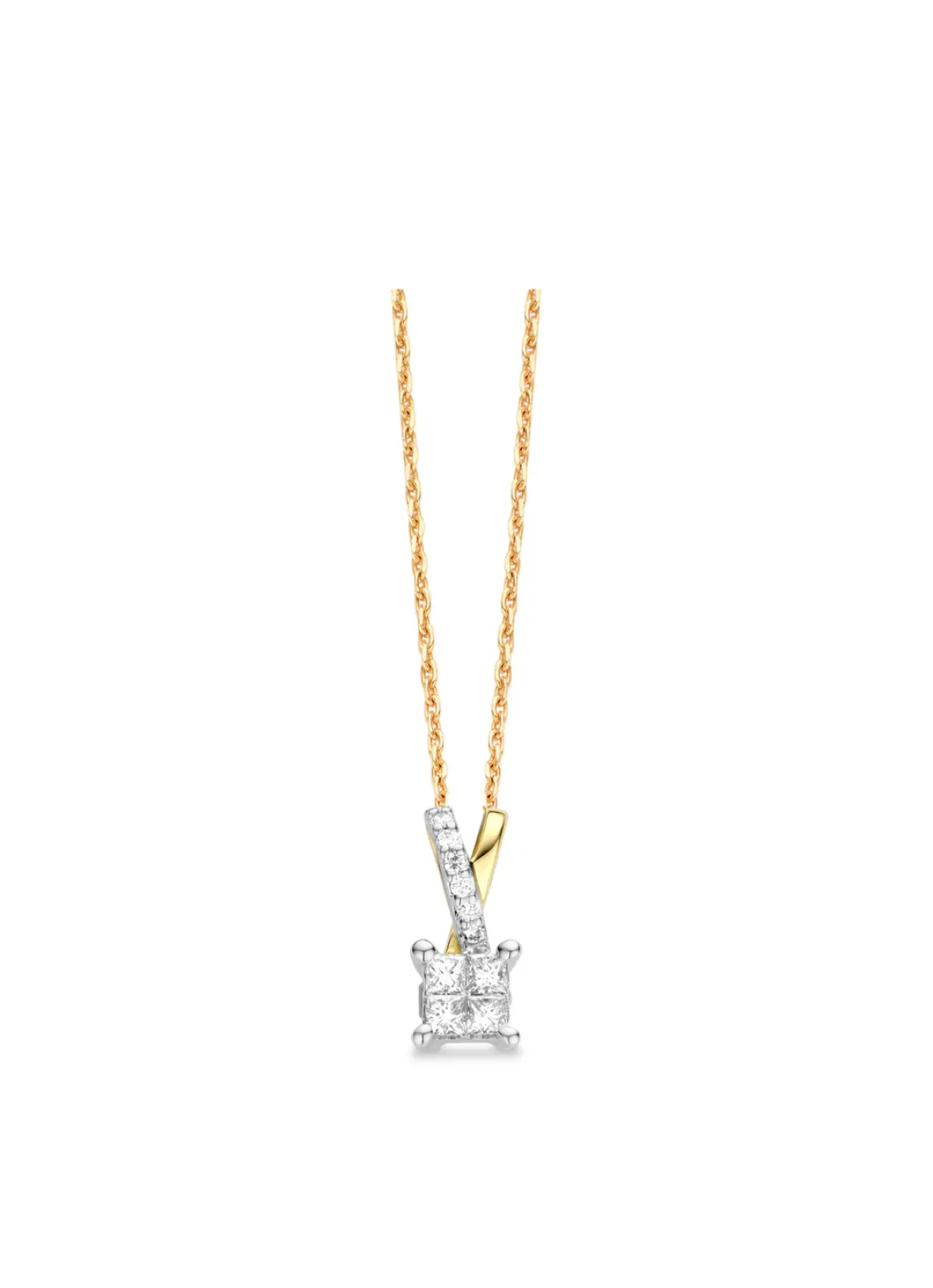 Diamond Point Losse Hangers<Gouden hanger, 0.27 ct diamant, Fourever