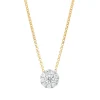 Diamond Point Losse Hangers<Gouden hanger, 0.30 ct diamant, Hearts & Arrows