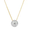 Diamond Point Losse Hangers<Gouden hanger, 0.65 ct diamant, Hearts & Arrows