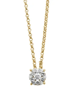 Diamond Point Diamanten Colliers<Gouden hanger met collier, 0.14 ct diamant, Enchanted