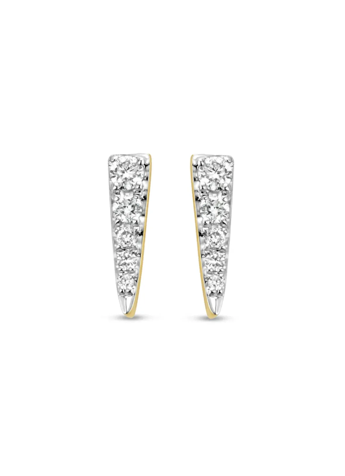 Diamond Point Diamanten Oorsieraden|Oorstekers<Gouden oorsieraden, 0.12 ct diamant, Cosmic