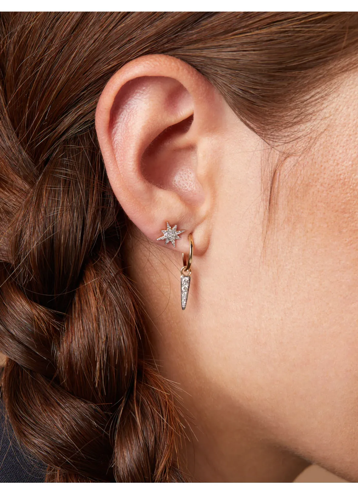 Diamond Point Diamanten Oorsieraden|Oorstekers<Gouden oorsieraden, 0.10 ct diamant, Cosmic