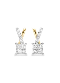 Diamond Point Diamanten Oorsieraden|Oorstekers<Gouden oorsieraden, 0.54 ct diamant, Fourever