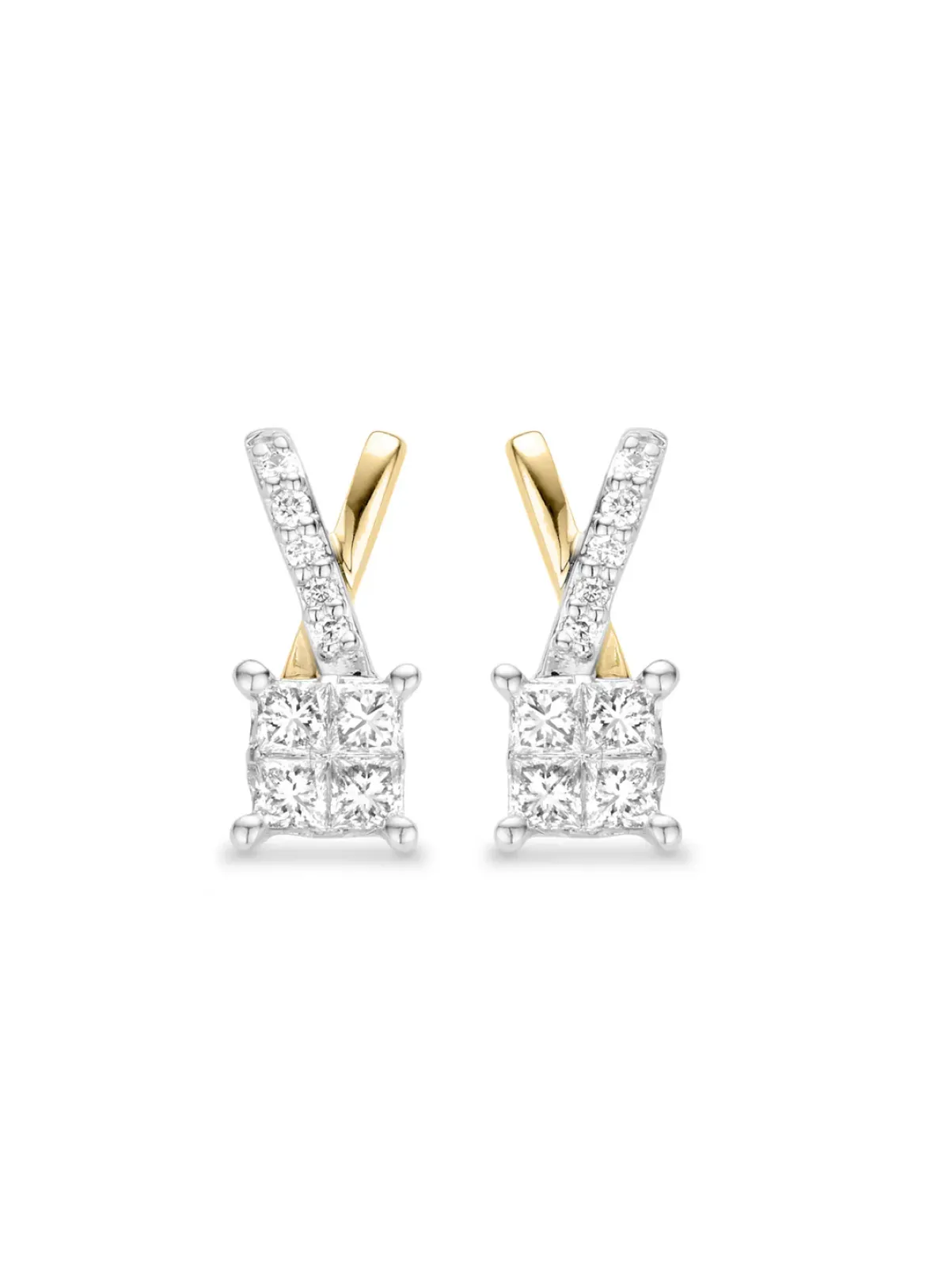 Diamond Point Diamanten Oorsieraden|Oorstekers<Gouden oorsieraden, 0.54 ct diamant, Fourever