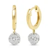 Diamond Point Diamanten Oorsieraden<Gouden oorsieraden, 0.41 ct diamant, Hearts & Arrows