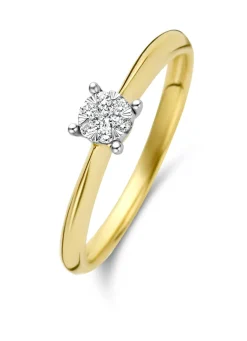 Diamond Point Diamanten Ringen|Verlovingsringen<Gouden ring, 0.10 ct diamant, Enchanted