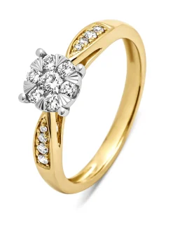 Diamond Point Diamanten Ringen|Verlovingsringen<Gouden ring, 0.35 ct diamant, Enchanted