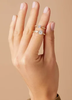 Diamond Point Diamanten Ringen|Verlovingsringen<Gouden ring, 0.35 ct diamant, Enchanted