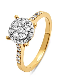 Diamond Point Diamanten Ringen|Verlovingsringen<Gouden ring, 0.47 ct diamant, Enchanted
