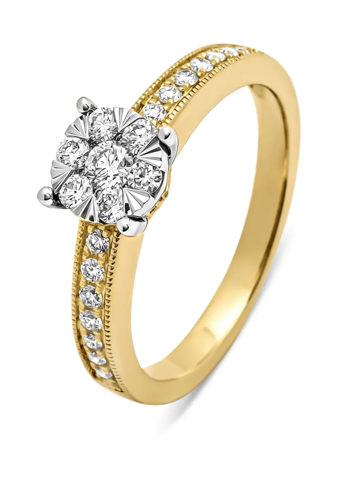 Diamond Point Diamanten Ringen|Verlovingsringen<Gouden ring, 0.40 ct diamant, Enchanted