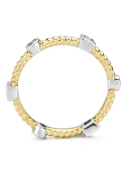 Diamond Point Diamanten Ringen|Aanschuifringen<Gouden ring, 0.18 ct diamant, Ensemble