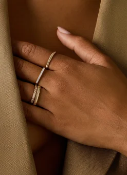 Diamond Point Diamanten Ringen|Aanschuifringen<Gouden ring, 0.14 ct diamant, Ensemble