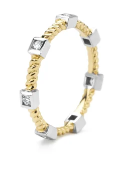 Diamond Point Diamanten Ringen|Aanschuifringen<Gouden ring, 0.02 ct diamant, Ensemble