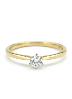 Diamond Point Diamanten Ringen|Verlovingsringen<Gouden ring, 0.20 ct diamant, Starlight