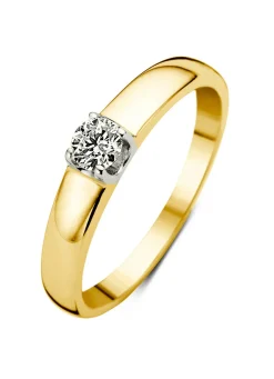Diamond Point Solitair C|Groeibriljant Ringen<Gouden solitairring, 0.25 ct diamant, Groeibriljant