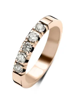 Diamond Point Alliance|Groeibriljant Ringen<Roségouden alliance ring, 0.50 ct diamant, Groeibriljant