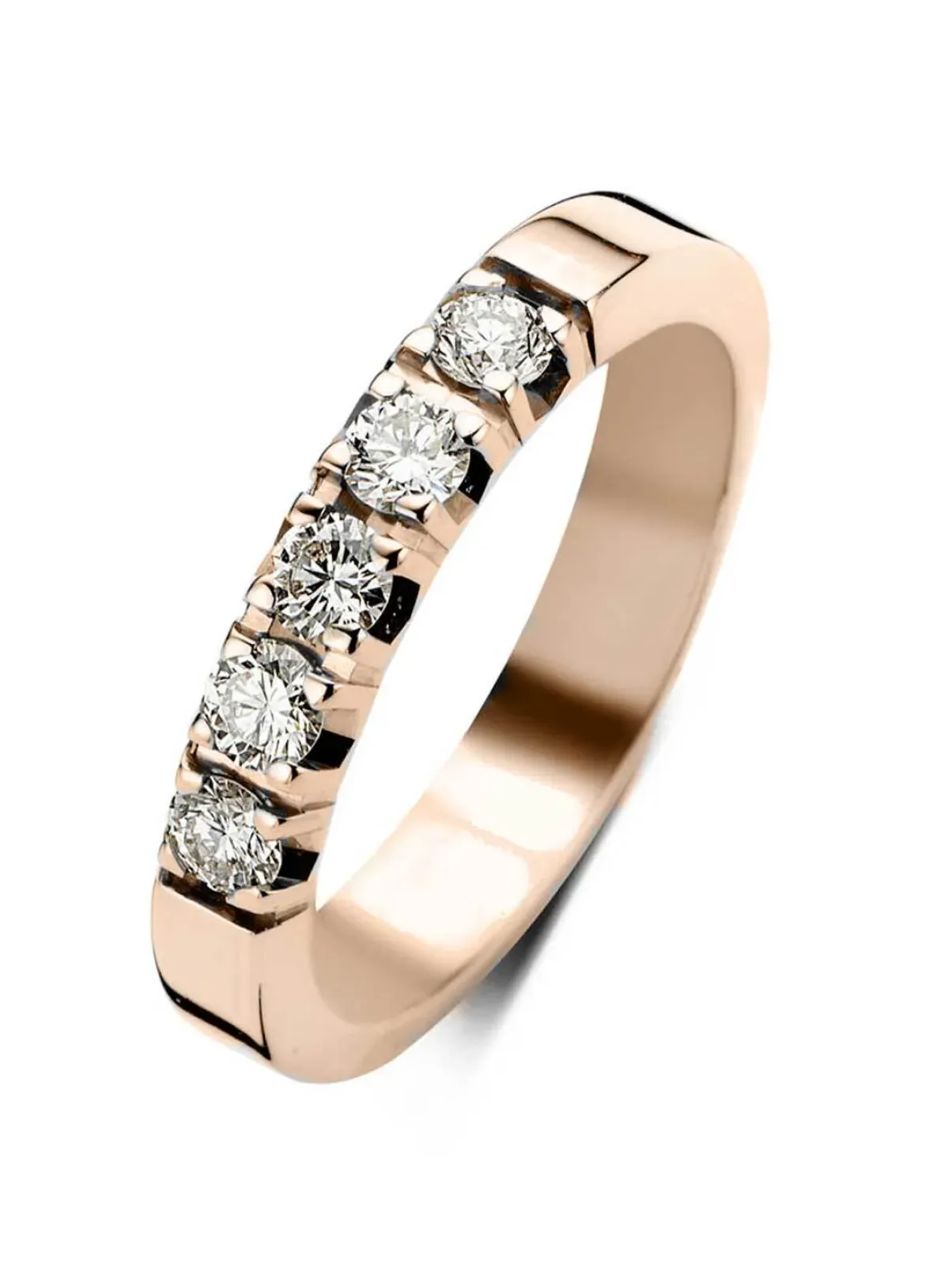 Diamond Point Alliance|Groeibriljant Ringen<Roségouden alliance ring, 0.50 ct diamant, Groeibriljant