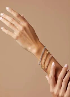 Diamond Point Roségouden Armbanden|Diamanten Armbanden<Roségouden armband, 1.81 ct diamant, Hearts & Arrows
