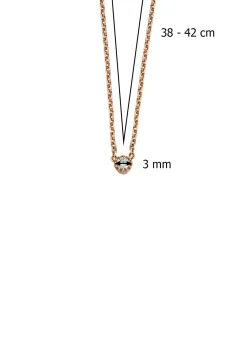 Diamond Point Roségouden Colliers|Diamanten Colliers<Roségouden collier, 0.05 ct diamant, Joy
