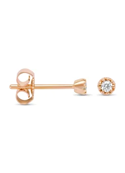 Diamond Point Rosegouden Oorsieraden|Diamanten Oorsieraden<Roségouden oorsieraden, 0.06 ct diamant, Joy