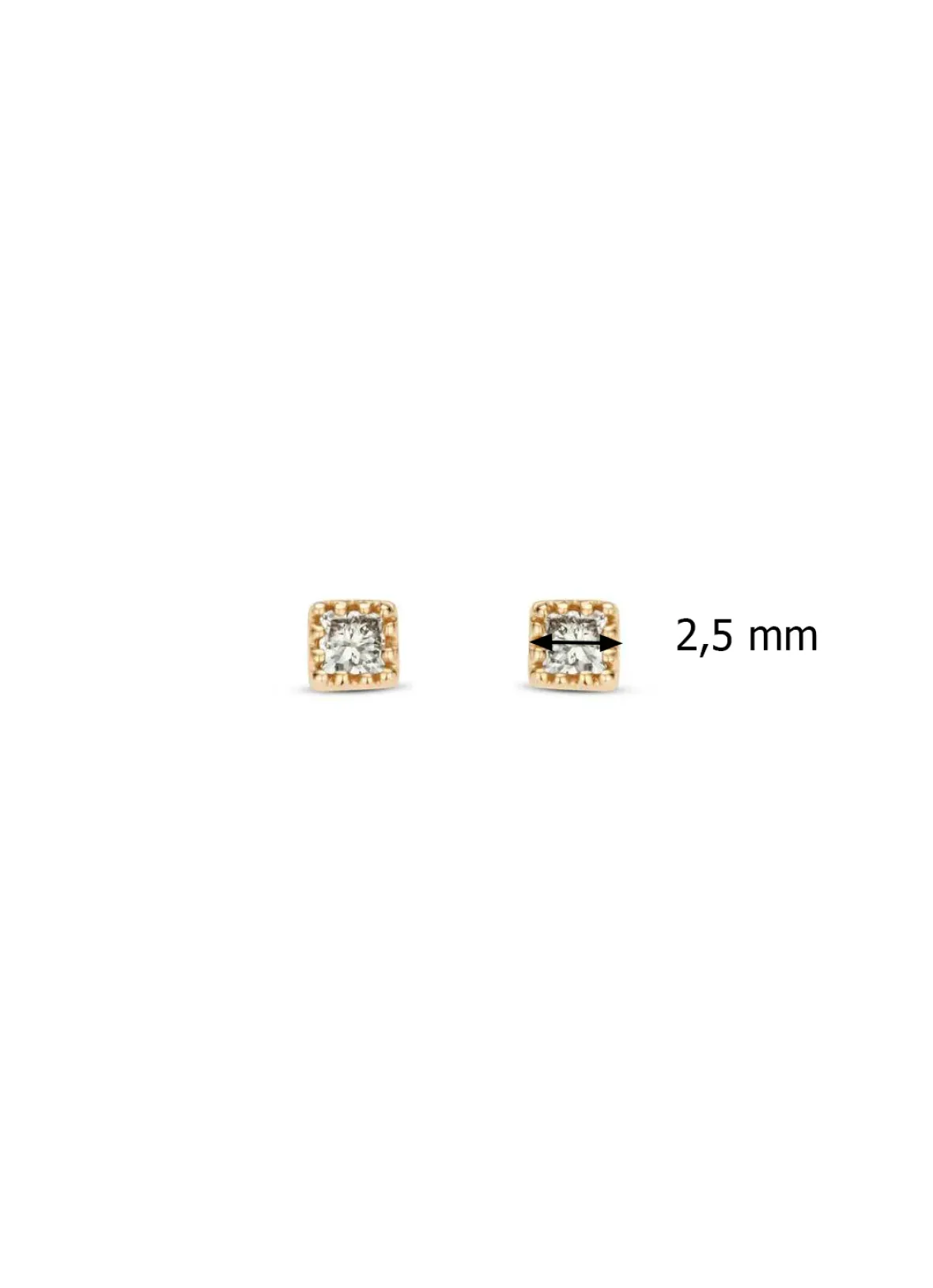 Diamond Point Rosegouden Oorsieraden|Diamanten Oorsieraden<Roségouden oorsieraden, 0.08 ct diamant, Joy