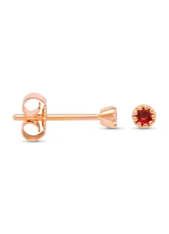 Diamond Point Rosegouden Oorsieraden|Oorsieraden Met Kleurstenen<Roségouden oorsieraden, 0.10 ct robijn, Joy