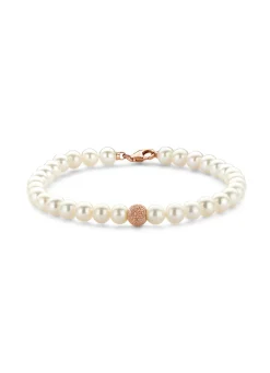 Diamond Point Roségouden Armbanden|Parel Armbanden<Roségouden parelarmband Rivièra