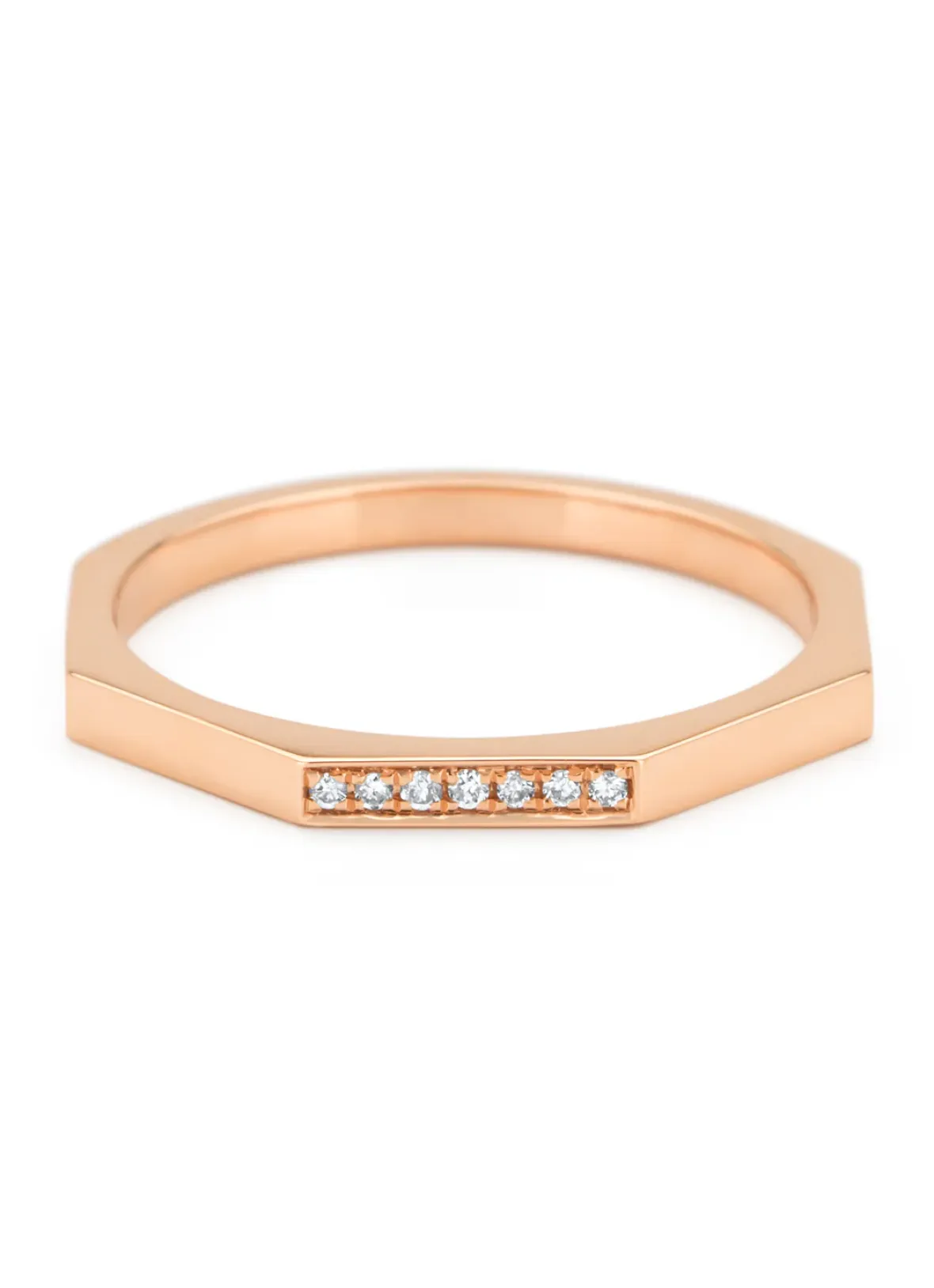 Diamond Point Roségouden Ringen|Diamanten Ringen<Roségouden ring, 0.03 ct diamant, Ensemble