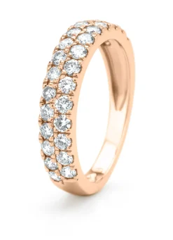 Diamond Point Roségouden Ringen|Diamanten Ringen<Roségouden ring, 0.98 ct diamant, Ensemble