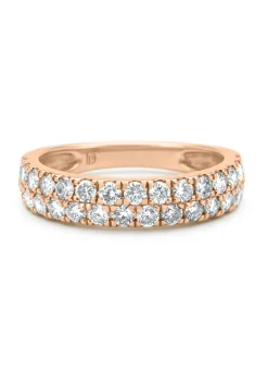 Diamond Point Roségouden Ringen|Diamanten Ringen<Roségouden ring, 0.98 ct diamant, Ensemble