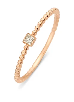 Diamond Point Roségouden Ringen|Diamanten Ringen<Roségouden ring, 0.04 ct diamant, Joy