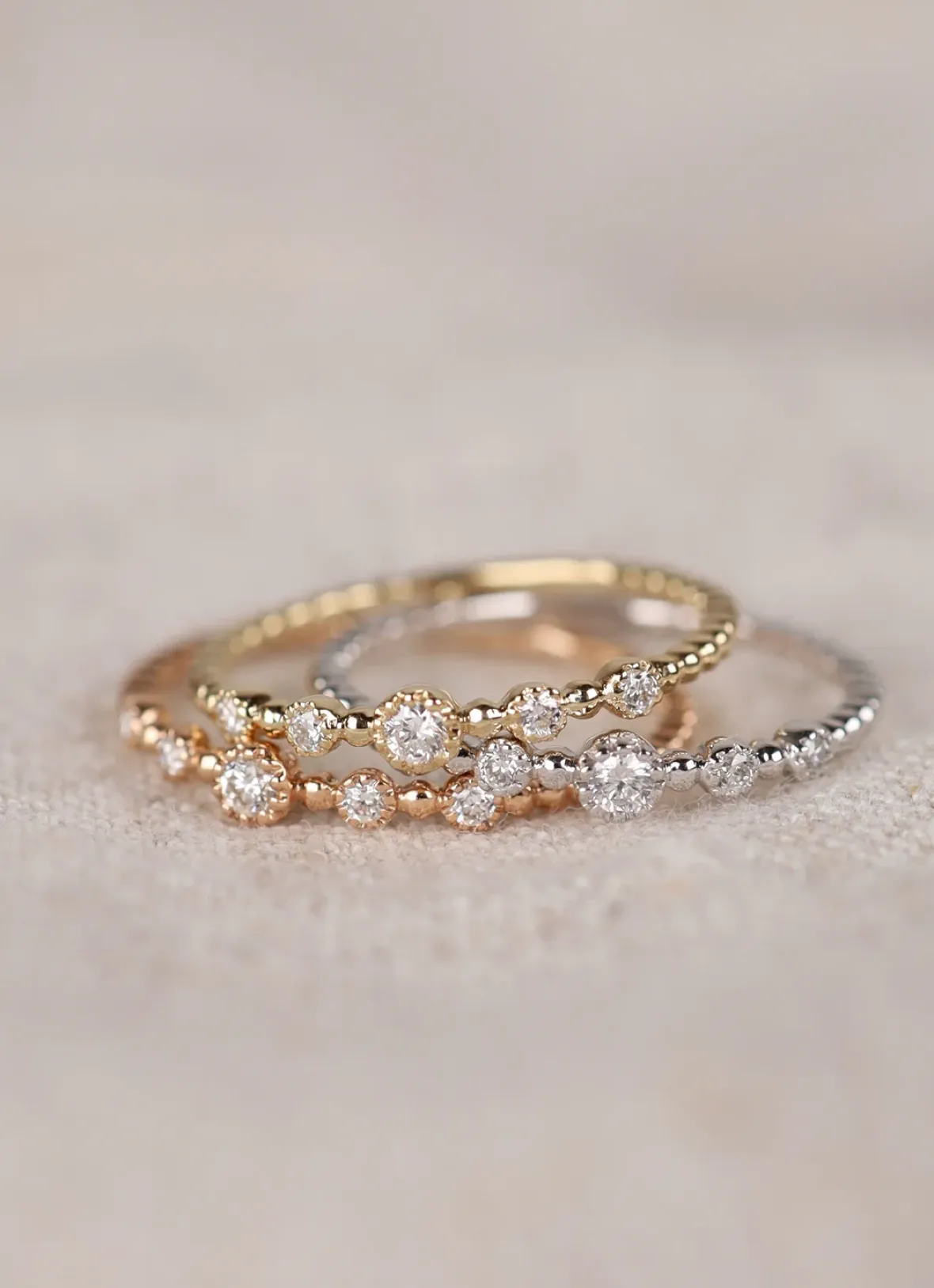 Diamond Point Roségouden Ringen|Diamanten Ringen<Roségouden ring, 0.07 ct diamant, Joy
