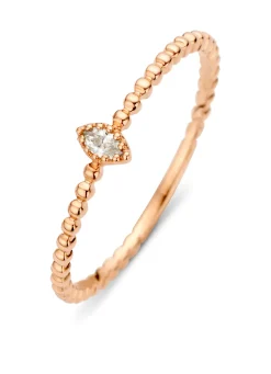 Diamond Point Roségouden Ringen|Diamanten Ringen<Roségouden ring, 0.04 ct diamant, Joy