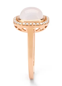 Diamond Point Roségouden Ringen|Ringen Met Kleurstenen<Roségouden ring, 2.32 ct maansteen, Little Drops