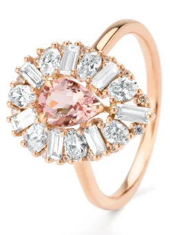 Diamond Point Roségouden Ringen|Ringen Met Kleurstenen<Roségouden ring, 0.56 ct morganiet, Gallery