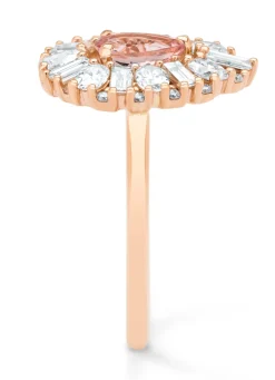 Diamond Point Roségouden Ringen|Ringen Met Kleurstenen<Roségouden ring, 0.56 ct morganiet, Gallery