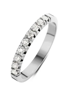 Diamond Point Alliance|Groeibriljant Ringen<Witgouden alliance ring, 0.27 ct diamant, Groeibriljant