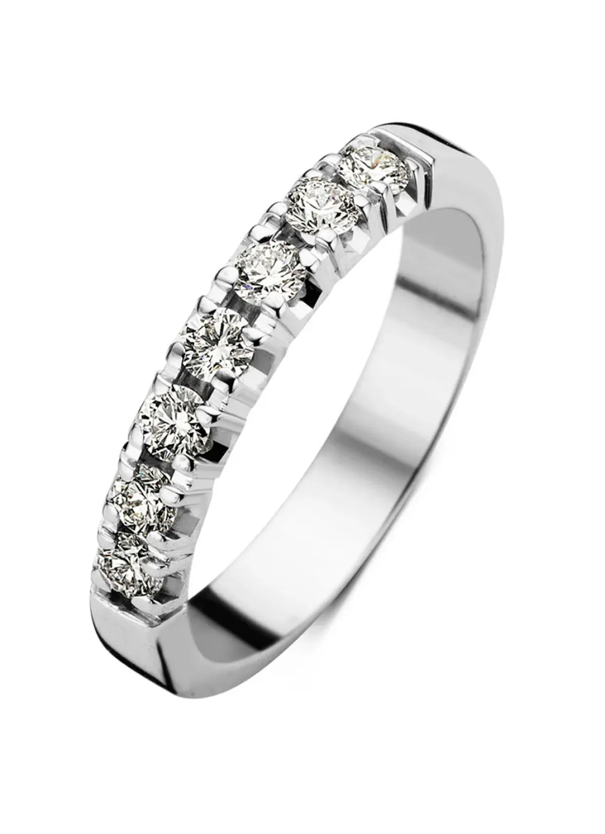 Diamond Point Alliance|Groeibriljant Ringen<Witgouden alliance ring, 0.35 ct diamant, Groeibriljant