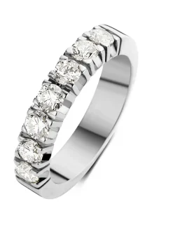 Diamond Point Alliance|Groeibriljant Ringen<Witgouden alliance ring, 0.91 ct diamant, Groeibriljant