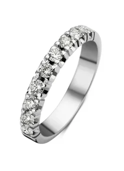Diamond Point Alliance|Groeibriljant Ringen<Witgouden alliance ring, 0.45 ct diamant, Groeibriljant