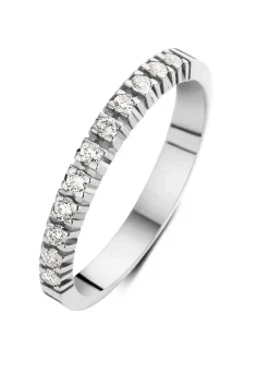 Diamond Point Alliance|Groeibriljant Ringen<Witgouden alliance ring, 0.33 ct diamant, Groeibriljant
